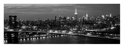 Brooklyn Bridge and Skyline-Richard Berenholtz-Art Print