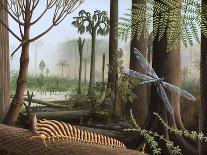Jurassic Landscape, Artwork-Richard Bizley-Photographic Print