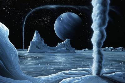 Ice Volcanoes on Triton, Artwork