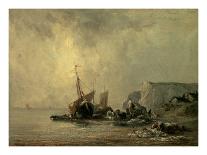 Boats by the Normandy Shore-Richard Bonington-Art Print