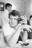 Johnny Hallyday Having a Drink with Some Friends-Richard Bouchara-Photographic Print