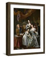Richard Boyle, 3rd Earl of Burlington and 4th Earl of Cork, with His Wife Dorothy Savile and…-Jean-Baptiste van Loo-Framed Giclee Print