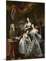 Richard Boyle, 3rd Earl of Burlington and 4th Earl of Cork, with His Wife Dorothy Savile and…-Jean-Baptiste van Loo-Mounted Giclee Print