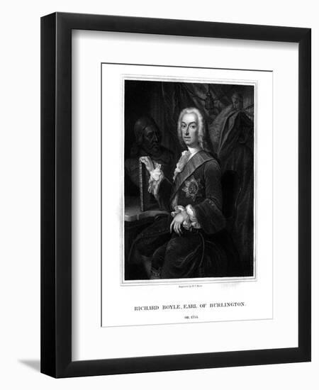 Richard Boyle, 3rd Earl of Burlington, English Patron of the Arts-WT Mote-Framed Giclee Print