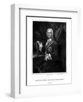 Richard Boyle, 3rd Earl of Burlington, English Patron of the Arts-WT Mote-Framed Giclee Print