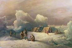 Hms Erebus and Terro, Escape from the Bergs, 13 March 1842, 1863-Richard Bridges Beechey-Giclee Print