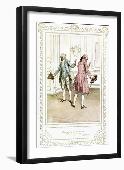 Richard Brinsley Sheridan's 'The School for Scandal'-Hugh Thomson-Framed Giclee Print