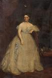 Portrait of a Lady Wearing a White Dress-Richard Buckner-Giclee Print