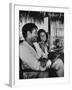 Richard Burton and Elizabeth Taylor on Location-Gjon Mili-Framed Premium Photographic Print