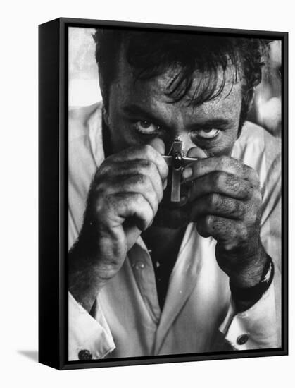 Richard Burton in a Scene from Motion Picture "The Night of the Iguana"-Gjon Mili-Framed Stretched Canvas