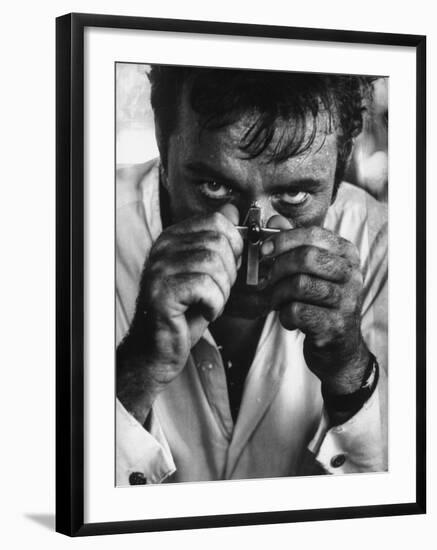 Richard Burton in a Scene from Motion Picture "The Night of the Iguana"-Gjon Mili-Framed Premium Photographic Print