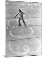 Richard Button Skating at the World Figure Skating Contest-Tony Linck-Mounted Premium Photographic Print