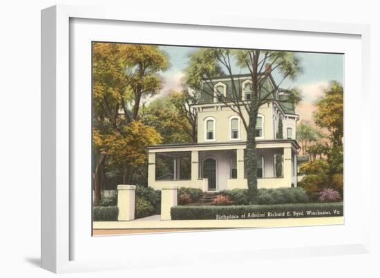 Richard Byrd Birthplace, Winchester, Virginia-null-Framed Art Print