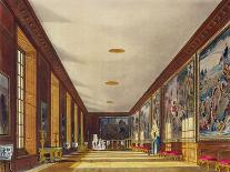 The Ball Room, Hampton Court, from 'The History of the Royal Residences', Engraved by Richard Reeve-Richard Cattermole-Mounted Giclee Print