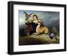 Richard Cavendish with 'spot', the 6th Duke of Devonshire's Italian Greyhound, C.1828-Edwin Henry Landseer-Framed Giclee Print