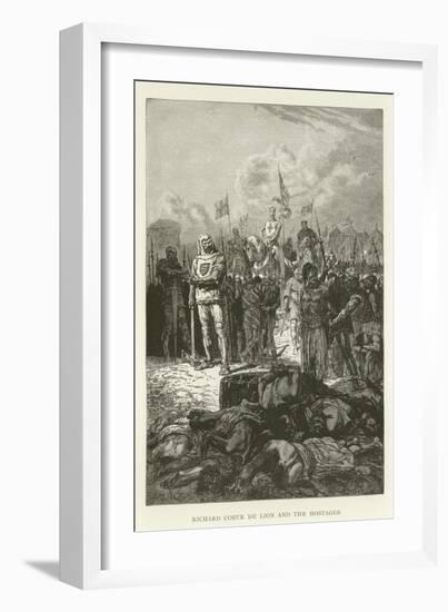 Richard Coeur De Lion and the Hostages-null-Framed Giclee Print