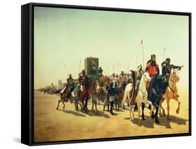 Richard Coeur De Lion on His Way to Jerusalem-James William Glass-Framed Stretched Canvas
