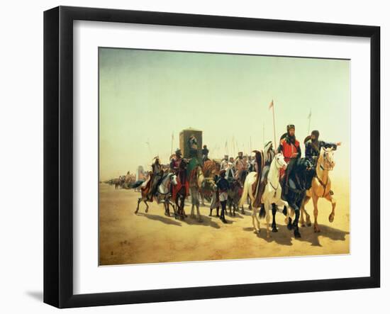 Richard Coeur De Lion on His Way to Jerusalem-James William Glass-Framed Giclee Print