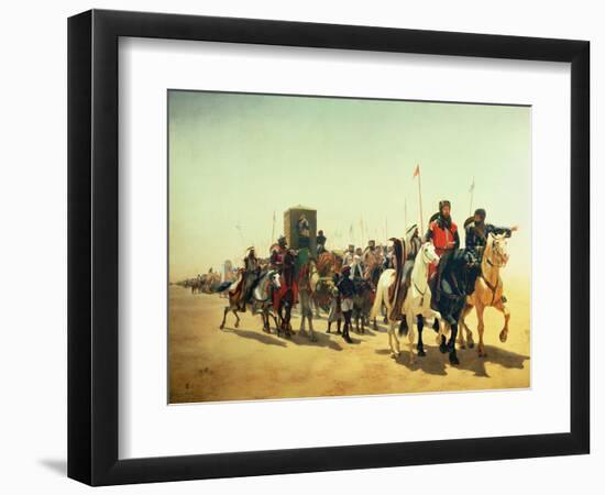 Richard Coeur De Lion on His Way to Jerusalem-James William Glass-Framed Giclee Print