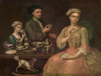 Family of Three at Tea, c.1727-Richard Collins-Giclee Print