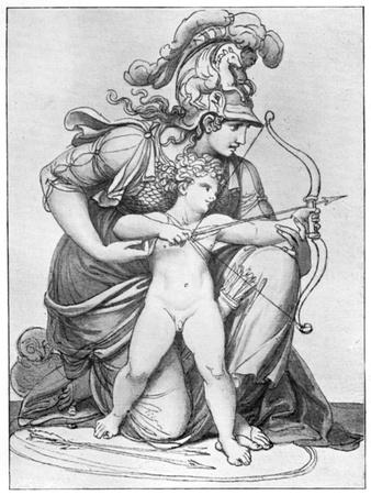 Minerva Directing the Arrow of Cupid, Late 18th-Early 19th Century