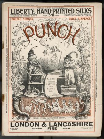 Classic Punch Cover with Mr. Punch and His Dog Toby