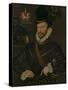 Richard Drake, 1535-1603, C.1577 (Painting)-George Gower-Stretched Canvas