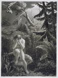 Adam Lamenting his Sinfulness, from a French edition of 'Paradise Lost' by John Milton-Richard Edmond Flatters-Stretched Canvas