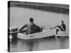 Richard Fisher and Andrew Anderson in a Unsinkable Boat-null-Stretched Canvas