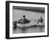 Richard Fisher and Andrew Anderson in a Unsinkable Boat-null-Framed Photographic Print