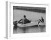 Richard Fisher and Andrew Anderson in a Unsinkable Boat-null-Framed Photographic Print