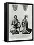 Richard Fitzalan, 3rd (10Th) Earl of Arundel (C.1307-76) and Eleanor Countess of Arundel, 1785-James Basire-Framed Stretched Canvas