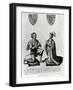 Richard Fitzalan, 3rd (10Th) Earl of Arundel (C.1307-76) and Eleanor Countess of Arundel, 1785-James Basire-Framed Giclee Print