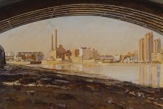 Lots Road and Barges, 1988-Richard Foster-Giclee Print