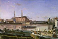 Lots Road and Barges, 1988-Richard Foster-Giclee Print