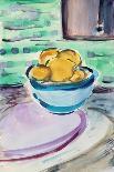 Still Life with Lemons, 2020 (w/c on paper)-Richard Fox-Giclee Print