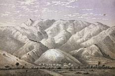 Mountain Range in East Africa, Engraving from Lake Regions of Equatorial Africa-Richard Francis Burton-Stretched Canvas