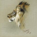 A Lion's Head-Richard Friese-Giclee Print