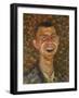 Richard Gerstl, self-portrait. Oil on canvas.-Richard Gerstl-Framed Giclee Print