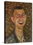 Richard Gerstl, self-portrait. Oil on canvas.-Richard Gerstl-Stretched Canvas