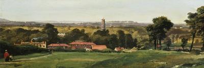 Kew Gardens from Richmond Hill-Richard H. Hilditch-Framed Stretched Canvas