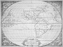 Map of the New World 1587-Richard Hakluyt-Framed Giclee Print