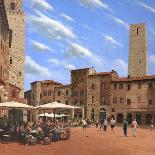 Piazza Della Cisterna San Gimignano Tuscany-Richard Harpum-Art Print