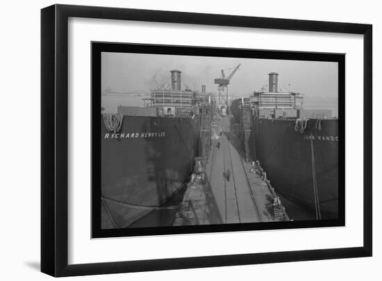 Richard Henry Lee and Sister Ship-Alfred T. Palmer-Framed Art Print