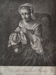 Domestick Employment Knitting (Mezzotint)-Richard Houston-Giclee Print