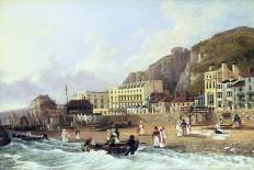 General View of Teignmouth, 1820-Richard Hume Lancaster-Framed Giclee Print