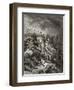 Richard I (1157-99) the Lionheart in Battle at Arsuf in 1191, Illustration from 'Bibliotheque Des…-Gustave Doré-Framed Giclee Print