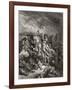 Richard I (1157-99) the Lionheart in Battle at Arsuf in 1191, Illustration from 'Bibliotheque Des…-Gustave Doré-Framed Giclee Print