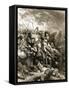 Richard I and Saladin in Battle of Acre, 1191-Gustave Doré-Framed Stretched Canvas