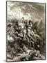 Richard I and Saladin in Battle of Acre, 1191-Gustave Doré-Mounted Giclee Print